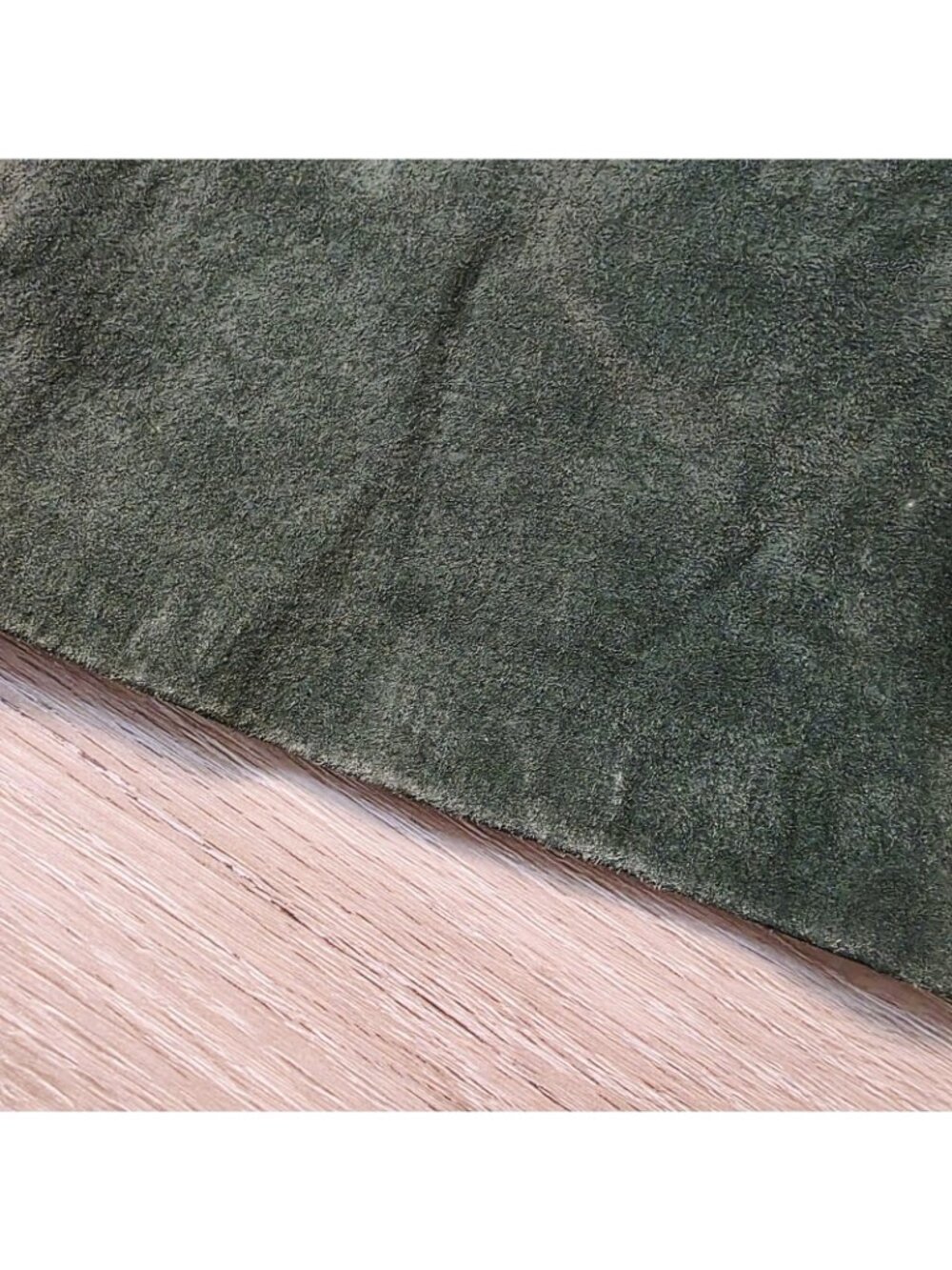 Womens Vtg 90s Suede Leather Pencil Skirt Sz 10 Dark Green Western High Waist - Picture 8 of 12